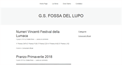 Desktop Screenshot of gsfossadellupo.net