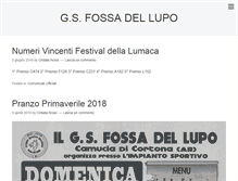 Tablet Screenshot of gsfossadellupo.net